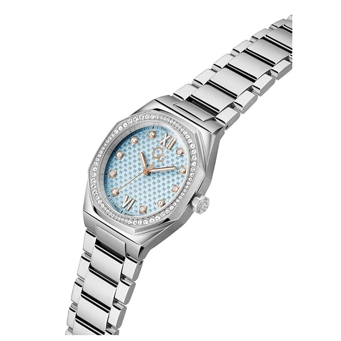 Guess Collection Tonneau 34mm Blue Dial Analog Women Watch Z25003L7MF
