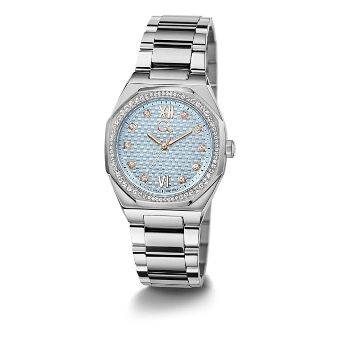 Guess Collection Tonneau 34mm Blue Dial Analog Women Watch Z25003L7MF