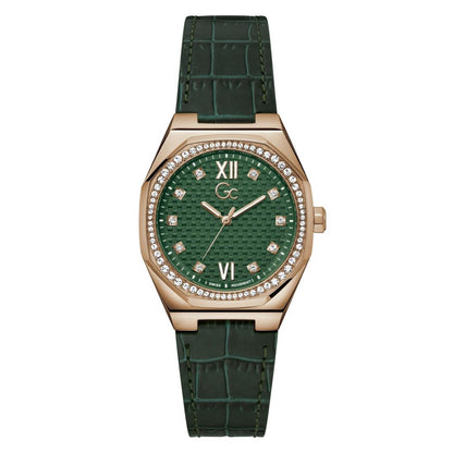 GC Coussin Sleek Lady Green Tonneau Dial Analog Women Watch - Z25004L9MF