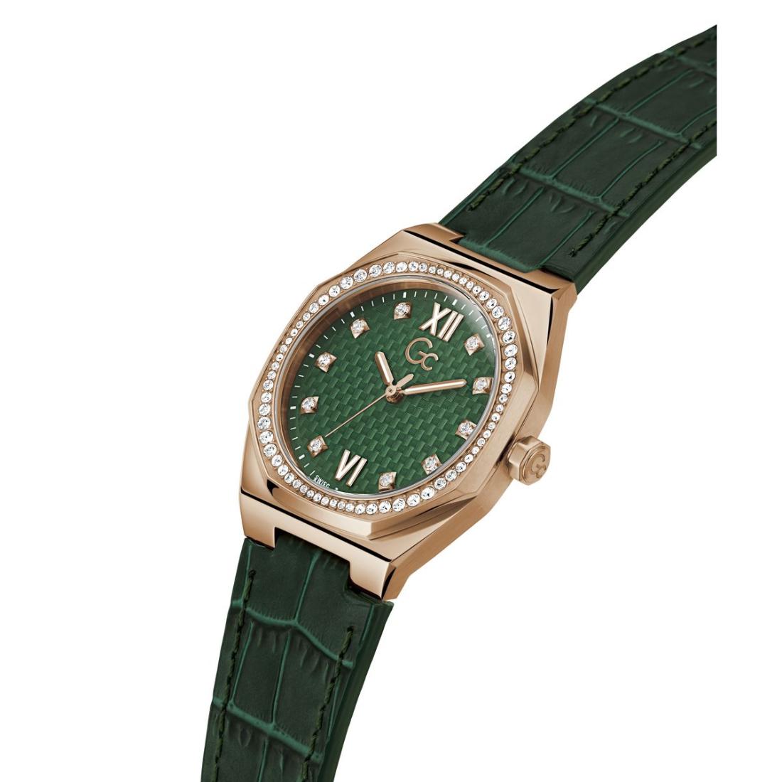 GC Coussin Sleek Lady Green Tonneau Dial Analog Women Watch - Z25004L9MF
