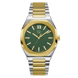 Guess Collection Coussin Sleek Green Tonneau Dial Analog Men Watch Z26002G9MF