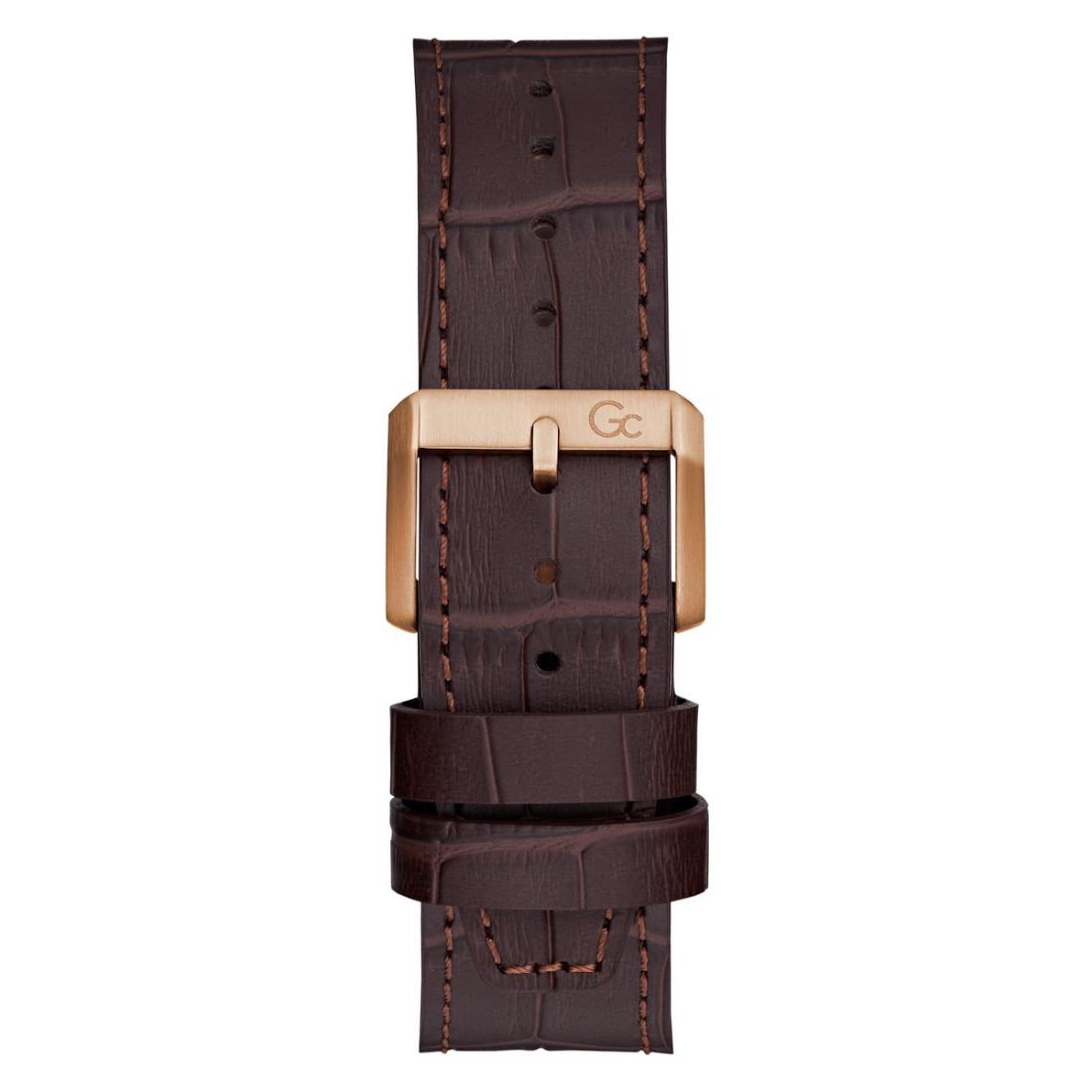 Guess Collection Coussin Sleek Brown Tonneau Dial Analog Men Watch Z26005G4MF