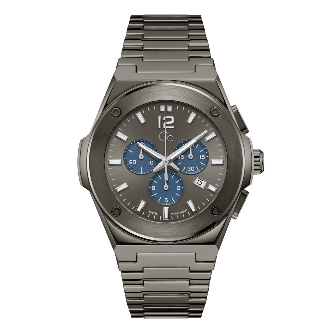 Guess Collection Sportchic Men 44 mm Grey Dial Chronograph Watch Z33003G5MF