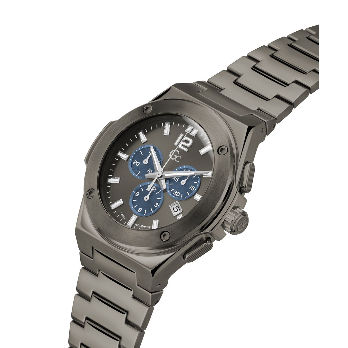 Guess Collection Sportchic Men 44 mm Grey Dial Chronograph Watch Z33003G5MF