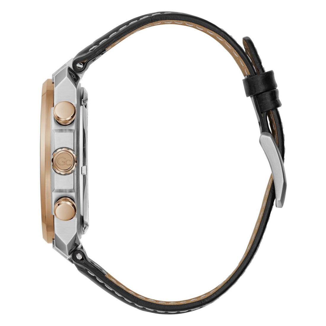 GC First Class Black Round Dial Analog Men Watch - Z35003G4MF