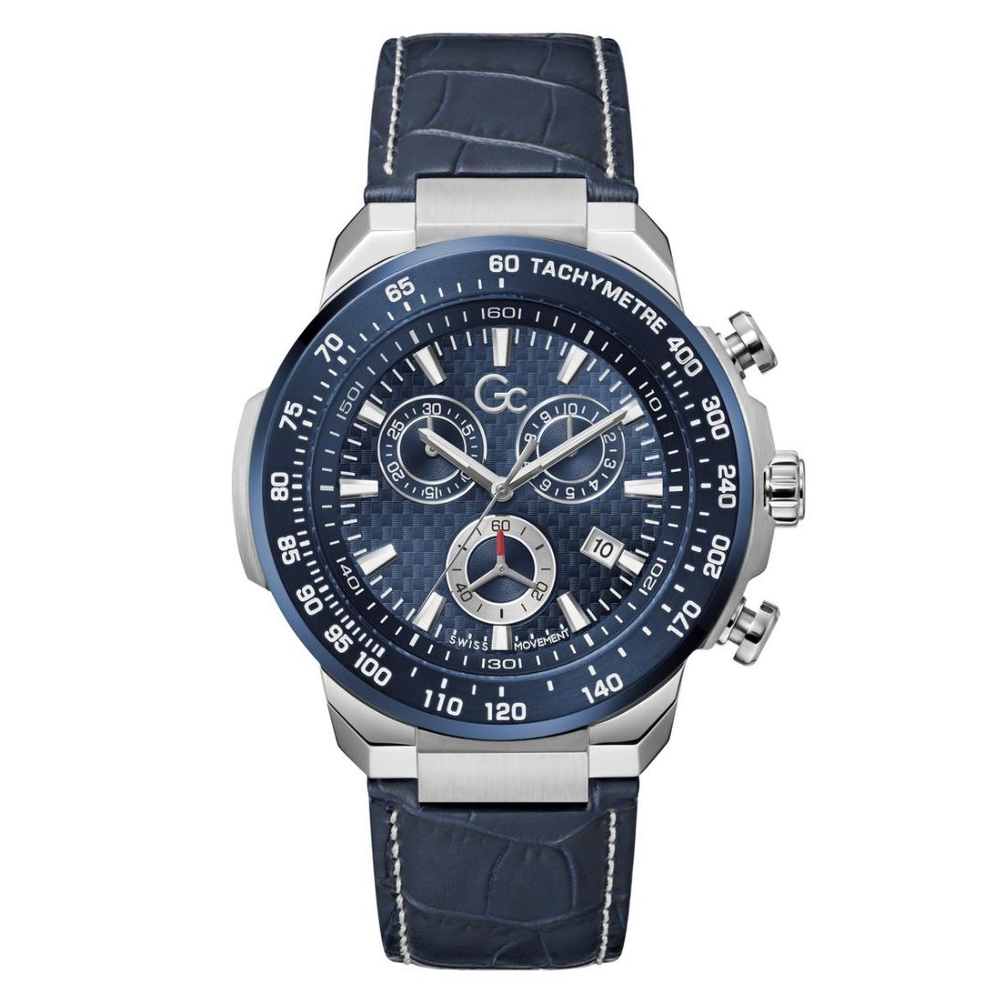 GC First Class Blue Round Dial Analog Men Watch - Z35004G7MF