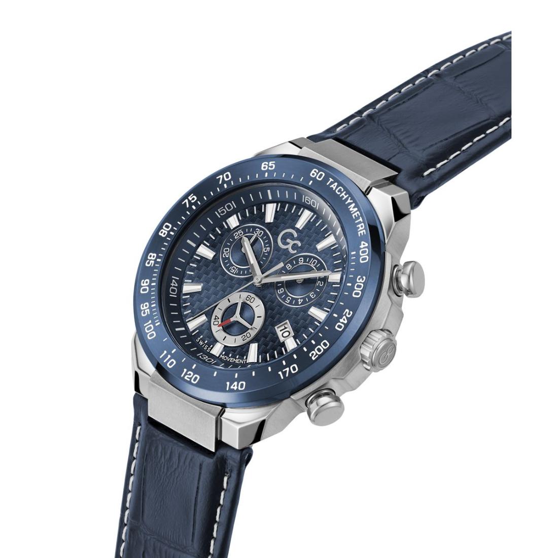 GC First Class Blue Round Dial Analog Men Watch - Z35004G7MF