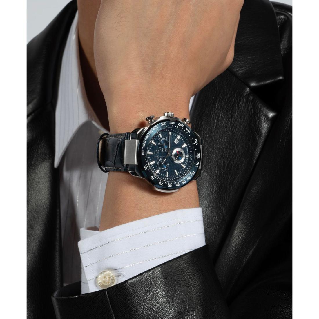 Guess Collection First Class Blue Round Dial Analog Men Watch Z35004G7MF