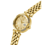 Guess Collection Flair 38 mm Yellow Gold Dial Women Analog Watch Z36002L6MF