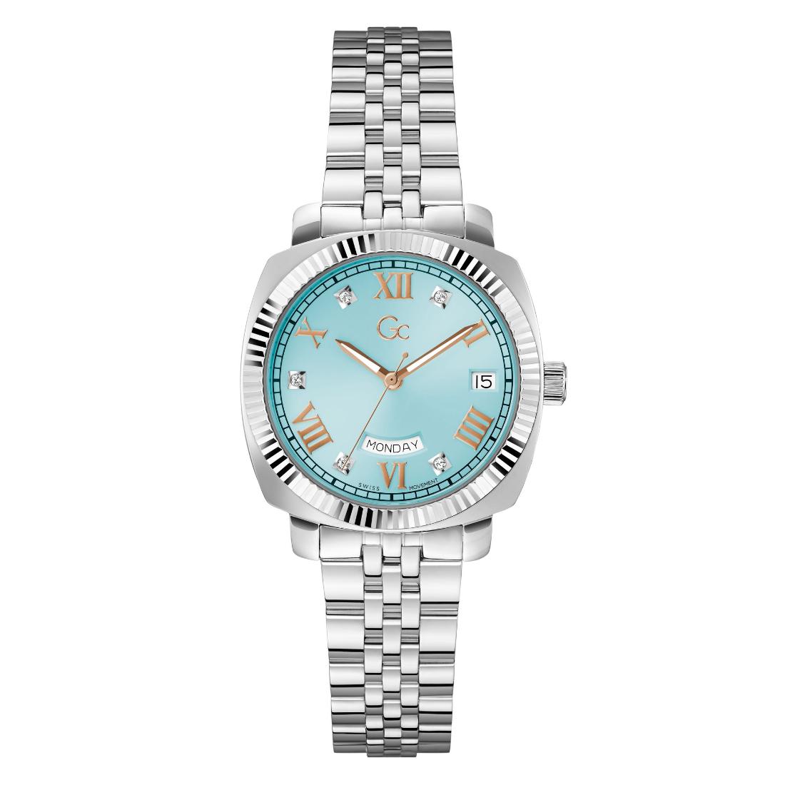 GC Flair Coussin Lady 34 mm Blue Dial Women Analog Watch - Z44001L7MF