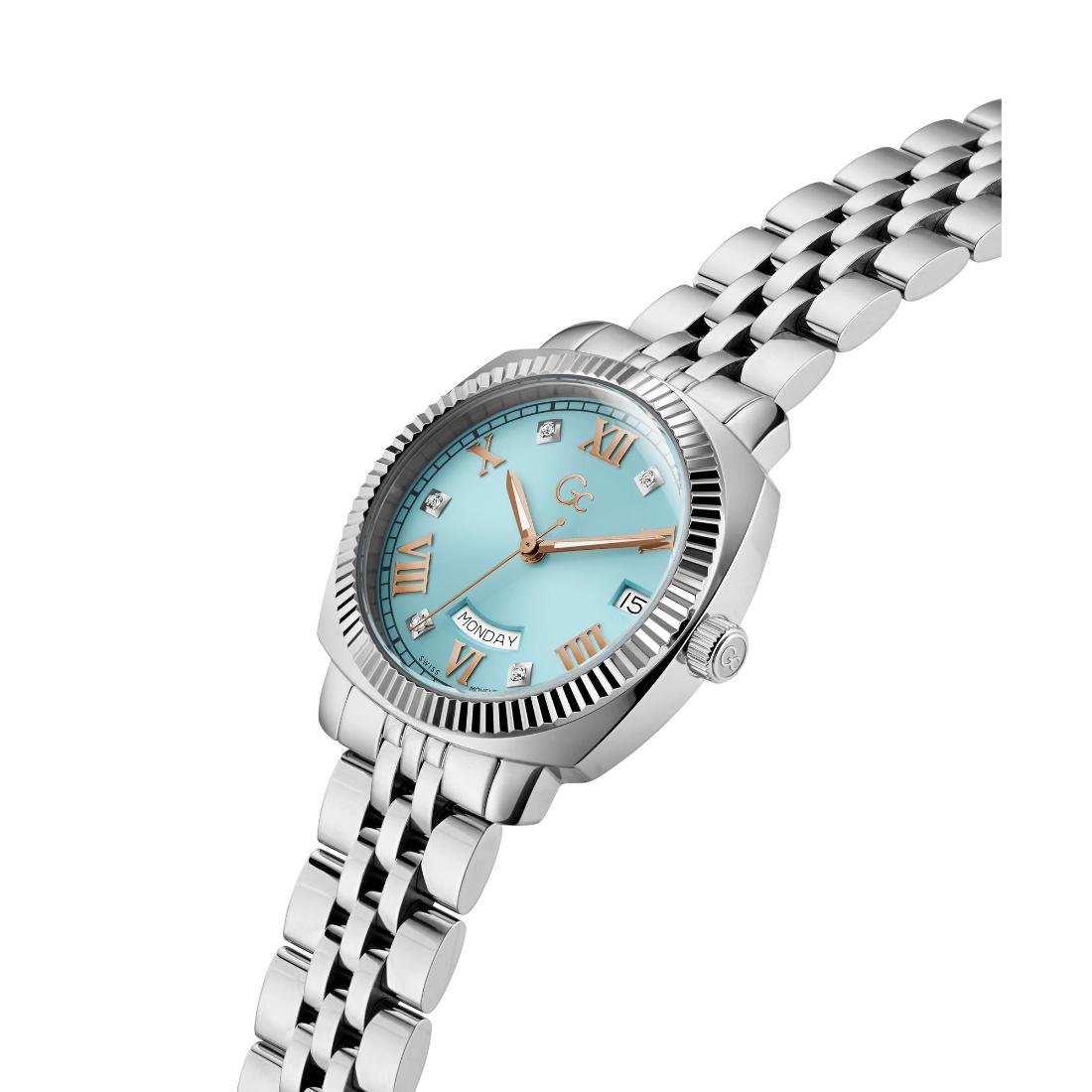 GC Flair Coussin Lady 34 mm Blue Dial Women Analog Watch - Z44001L7MF