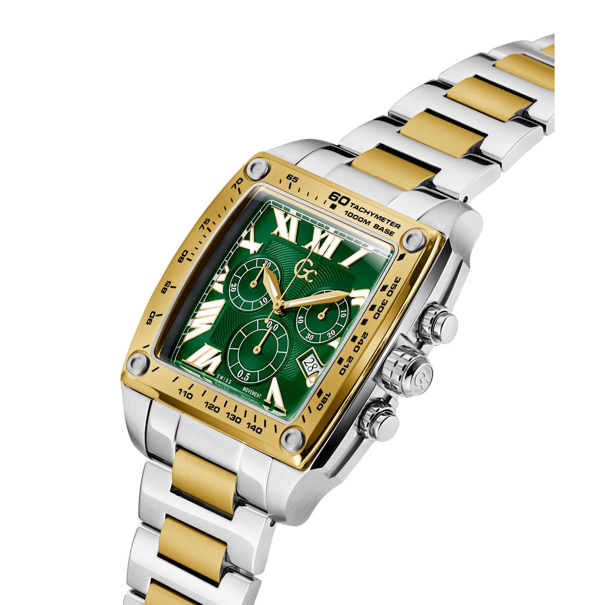 Guess Collection Sportchic Men 45 mm Green Dial Chronograph Watch Z56006G9