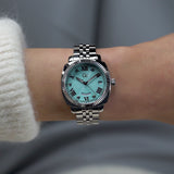 Guess Collection Flair Coussin Lady 34 mm Blue Dial Women Analog Watch Z44001L7MF