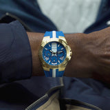 Guess Men 44 mm Blue Dial Analog Watch GW0716G2