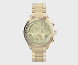 Timex TREND 38 mm Size Gold Dial Women Chronograph Watch TW2V57800