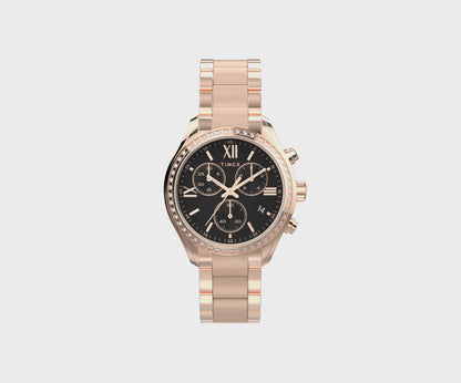 Timex TREND 38 mm Size Black Dial Women Chronograph Watch - TW2W20100