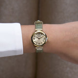 Guess ARRAY Women Champagne Round Dial Analog Watch GW0614L2