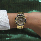 Guess Firework 34 mm Size Gold Dial Women Analog Watch GW0602L2