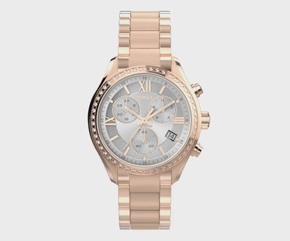 Timex TREND 38 mm Size Silver Dial Women Chronograph Watch - TW2V57900