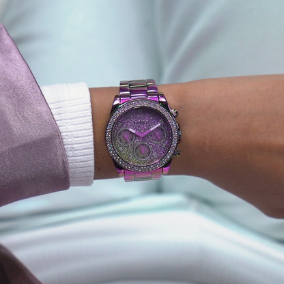 Guess Women 38 mm Size Iridescent Dial Analog Watch - GW0483L5