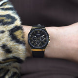 Guess Glaze Black Octagonal Dial Analog Women's Watch GW0753L4