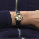 Guess Women 30 mm Size Champagne Dial Round Analog Watch GW0724L2