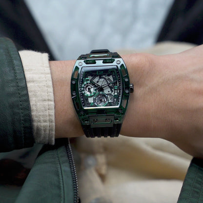 Guess Phoenix 41.5 mm Size Black Dial Men Analog Watch - GW0499G7