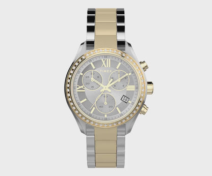 Timex TREND 38 mm Size Silver Dial Women Chronograph Watch - TW2V57700