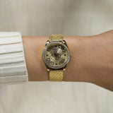 Guess Boa Gold Tone Round Dial Analog Women's Watch GW0748L2