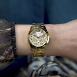Guess Zoe Gold Tone Round Dial Analog Women's Watch GW0760L2