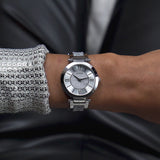 Guess Women 36.5 mm Size Silver Dial Analog Watch W1288L1