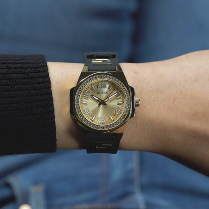 Guess Sport 36 mm Champagne Dial Women Analog Watch- GW0617L5