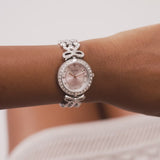 Guess Ribbon 30 mm Silver Dial Women Analog Watch GW0838L1