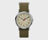 Timex Weekender 38 mm Cream Dial Unisex Analog Watch- T2N651