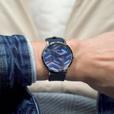 Guess Men 44 mm Navy Dial Analog Watch GW0625G1