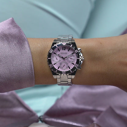 Guess GS Phoebe 38 mm Pink Dial Women Analog Watch- GW0696L1