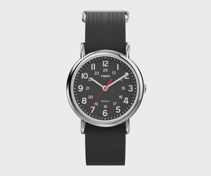 Timex Weekender 38 mm Black Dial Unisex Analog Watch- T2N647