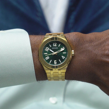 Guess Dress 44 mm Green Dial Men Analog  Watch- GW0661G2