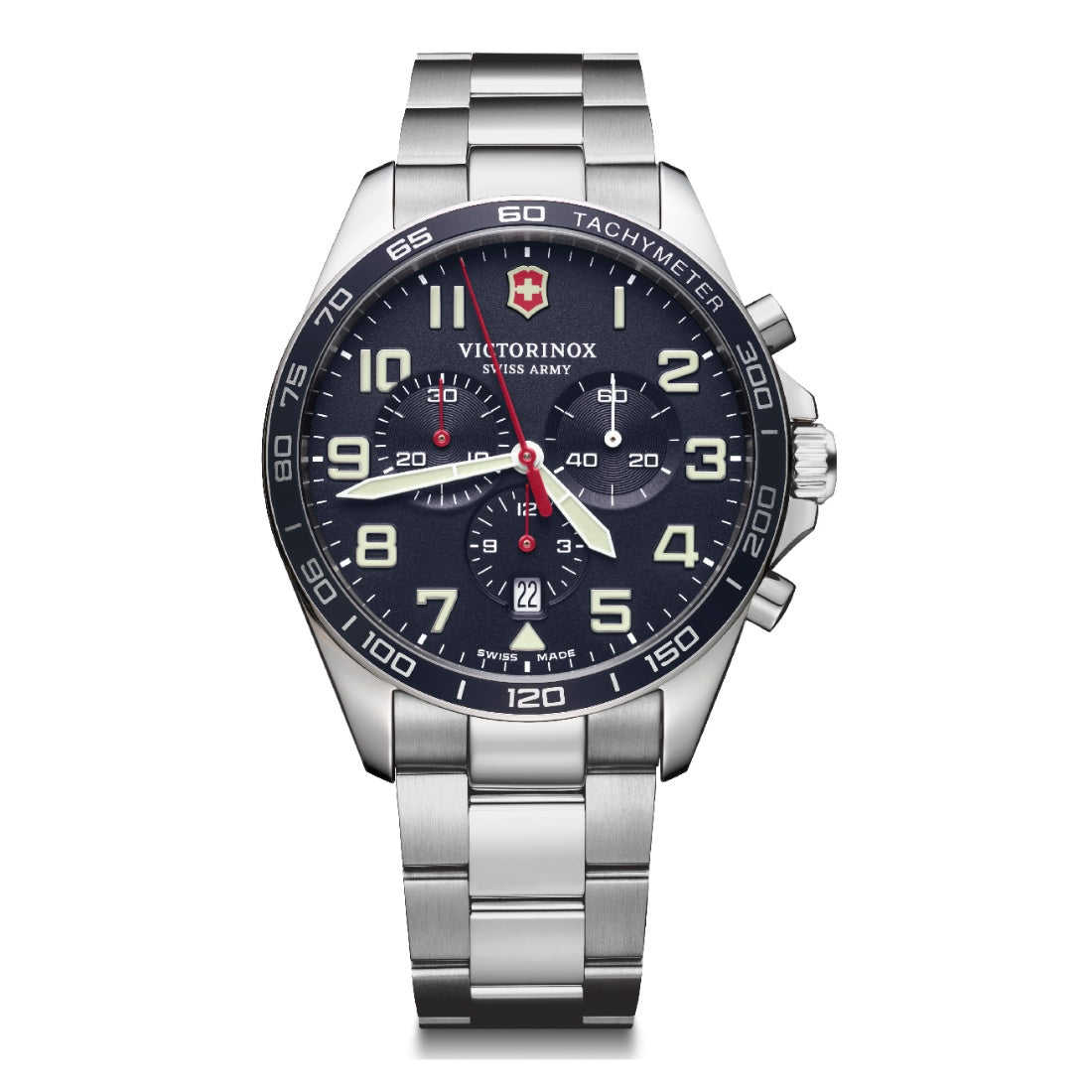 Victorinox Field Force Chronograph 42 mm Blue Dial Men Watch V241857