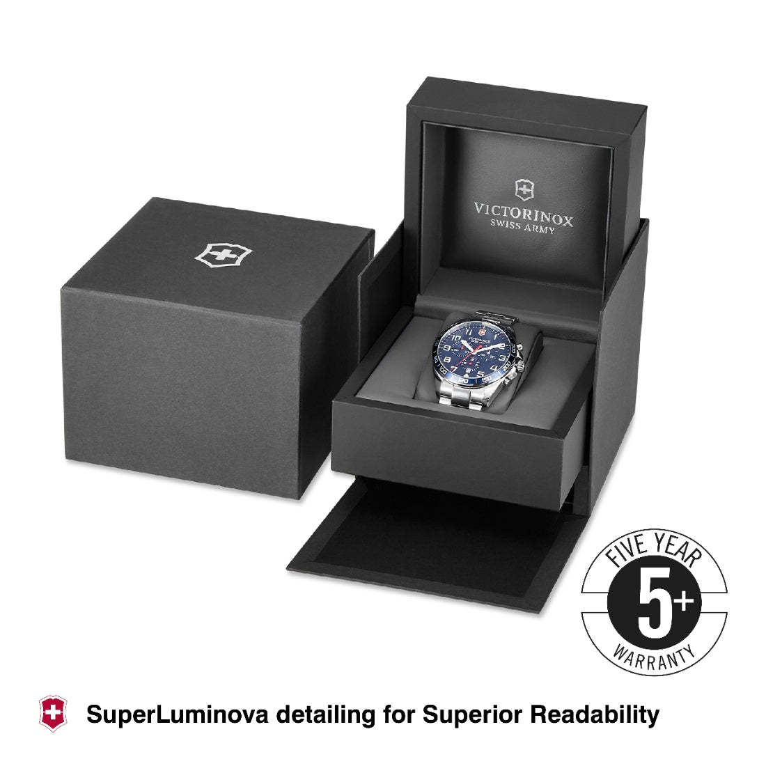 Victorinox Field Force Chronograph 42 mm Blue Dial Men Watch V241857