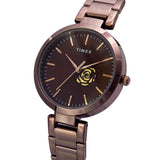 Timex Women Brown 35 mm Dial Analog Watch TW000X227