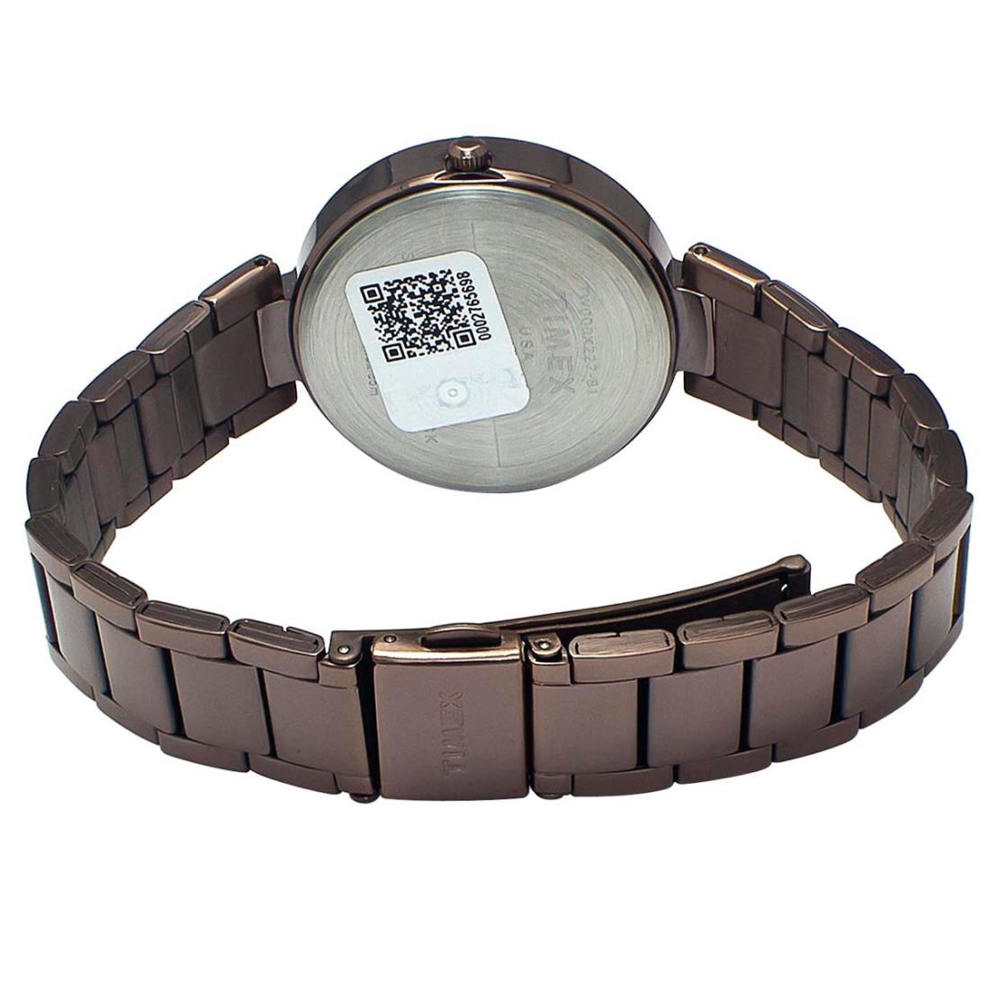 Timex Women Brown 35 mm Dial Analog Watch TW000X227