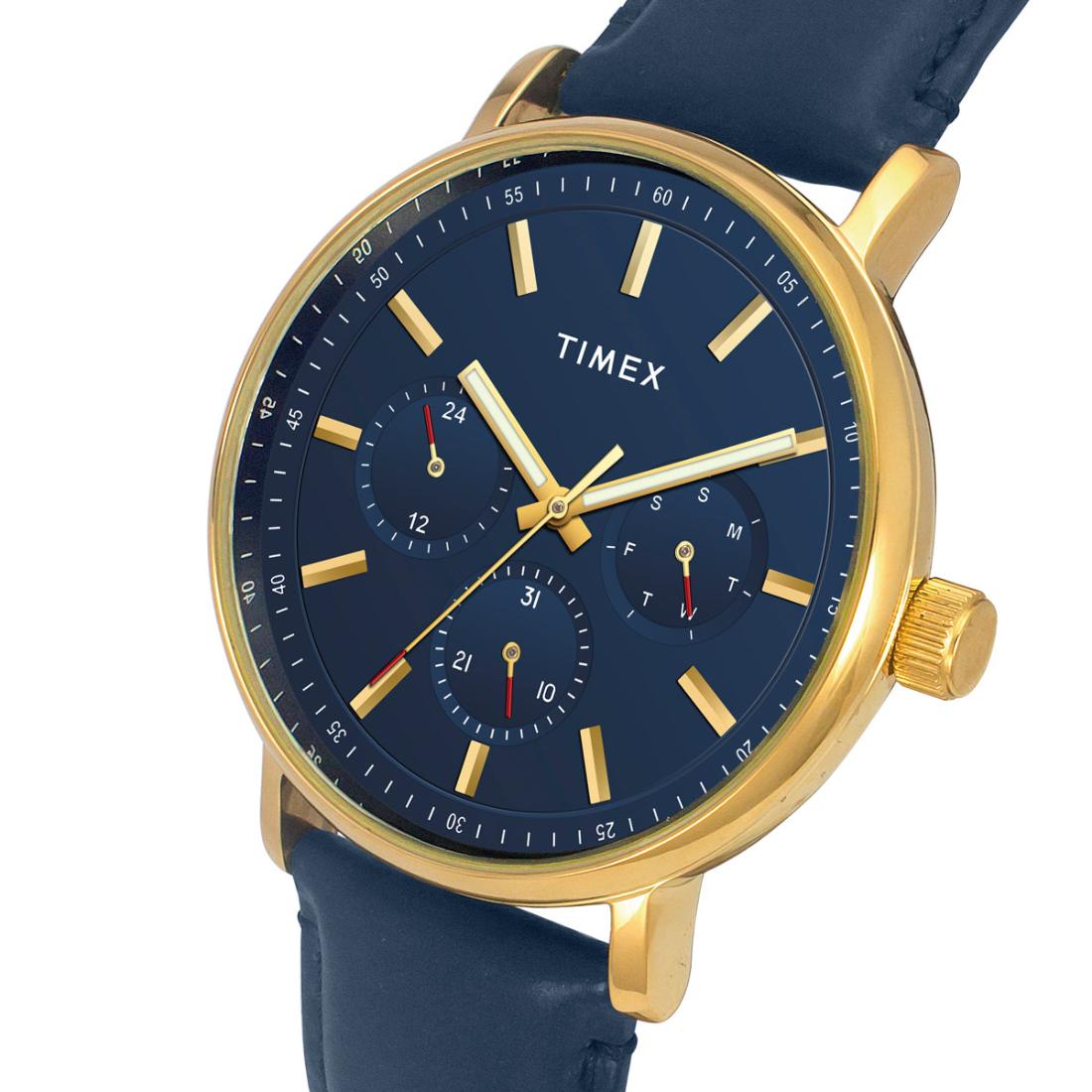 Timex Men Blue 43 mm Dial Analog Watch TWEG20016