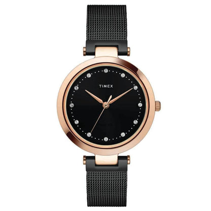 Timex Women Black 34 mm Dial Analog Watch - TWEL11826