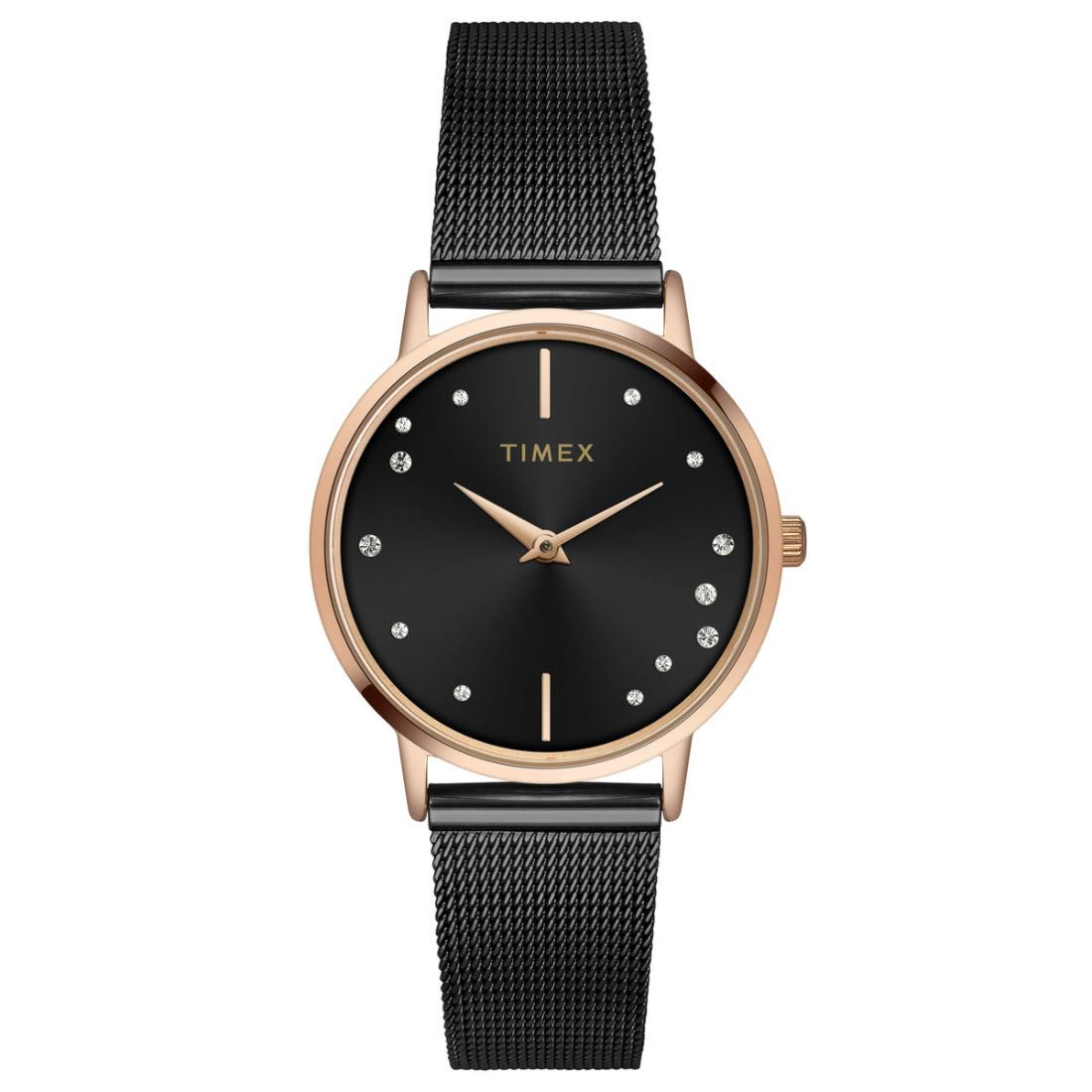 Timex Women Black 32 mm Dial Analog Watch TWEL15603